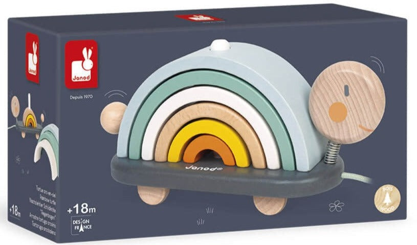 Janod - Sweet Cocoon Rainbow Turtle