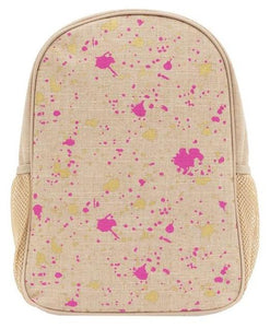 SoYoung Toddler Backpack Fuschia and Gold Splatter