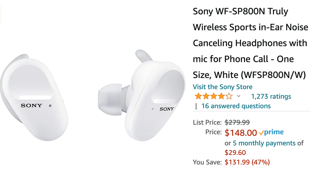 Amazon Canada Deals: Save 47% on Sony Wireless in-Ear Headphones with Mic + 40% on LEGO Creator 3in1 Fire Dragon Building Kit + More Offers