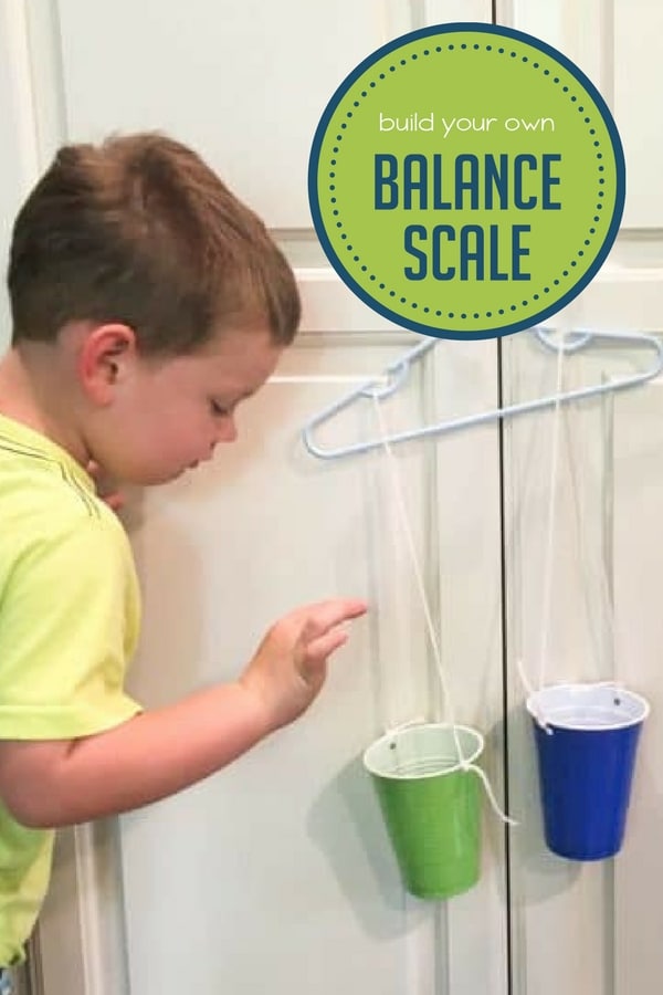 Build a Balance Scale for Preschoolers to Explore Weights