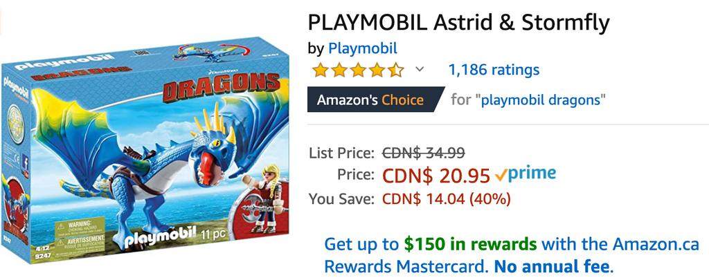 Amazon Canada Deals: Save 40% on Playmobil Astrid & Stormfly + 30% on KitchenAid Drip Coffee Maker + 63% on Viski Channel Knife + More Offers