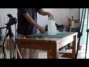 How to make a dish sponge holder from a yogurt container