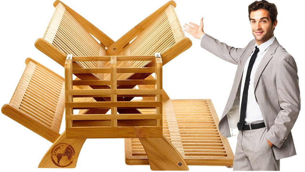 Foldable Dish rack - Best Wood Drying Rack Dish | Collapsible Dish Drying Rack by Best Of Amazon (2 months ago)