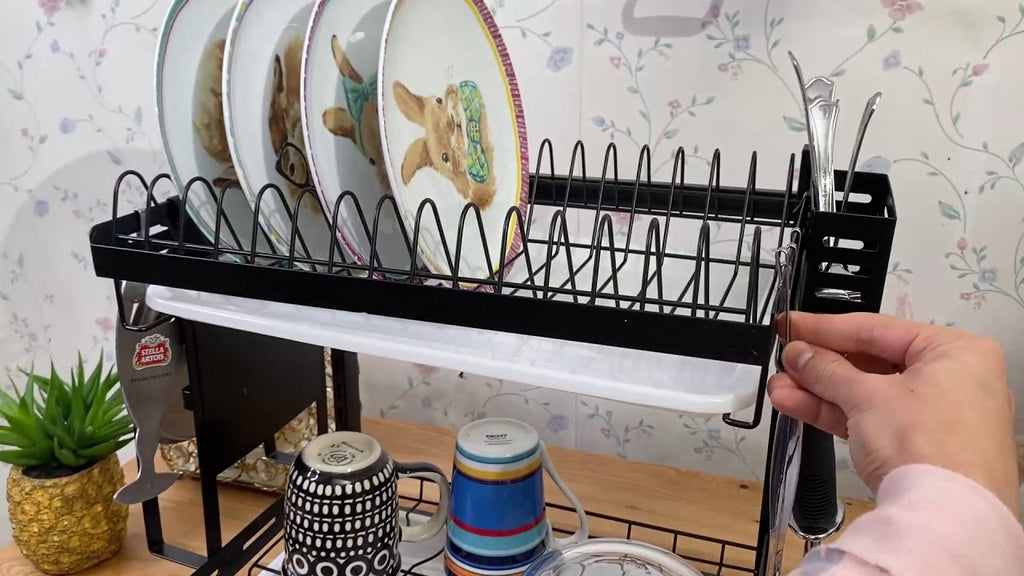 Tsmine 2 tier dish drying rack with tray by Tsmine Official (10 months ago)