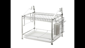 GEYUEYA Home Stainless Steel 2-Tier Dish Drying Rack by Radnus Technology (4 years ago)
