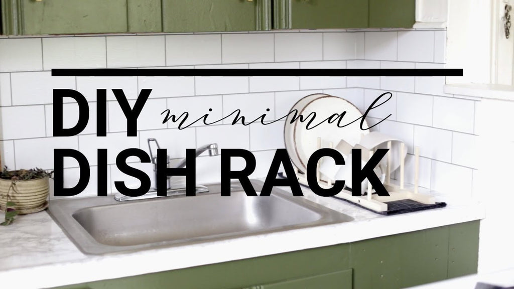 DIY Minimal Wooden Dish Rack by The Merrythought (1 year ago)