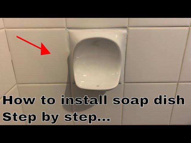 This is how to remove and install a tile soap dish holder step by step