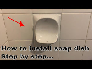 This is how to remove and install a tile soap dish holder step by step