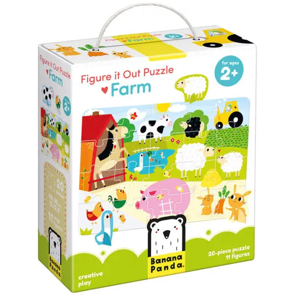 Figure it Out Puzzle Farm Toddlers’ Large Puzzle + Figurines