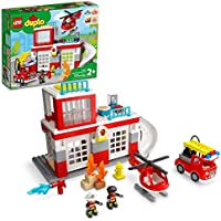 LEGO DUPLO Town Fire Station & Helicopter 10970 Toy Set (117 Pieces) only $60.27
