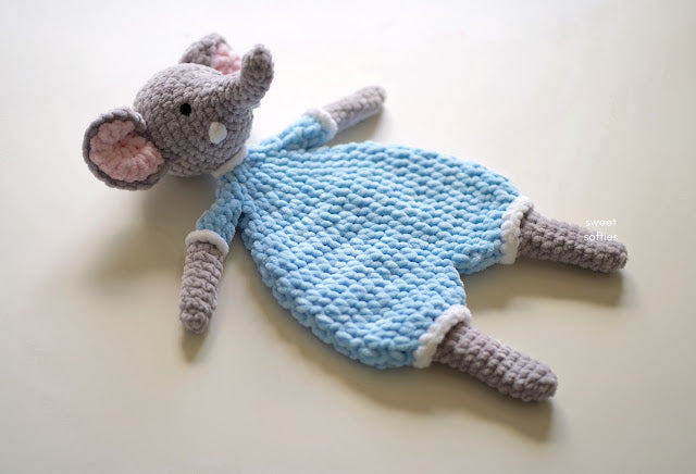 Elephant Ragdoll Lovey · Amigurumi Crochet Pattern