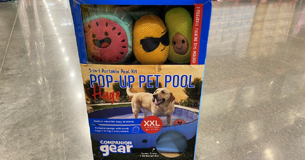 Huge Pop-Up Pet Pool Only $19.97 Shipped on Costco.com | Includes 3 Water Toys