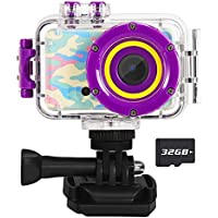 Waterproof Underwater Toddler Digital Kids Camera Toy with 32GB SD Card only $18.50