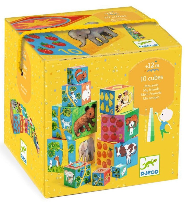 Djeco Toddler - Stacking Cubes My Friends