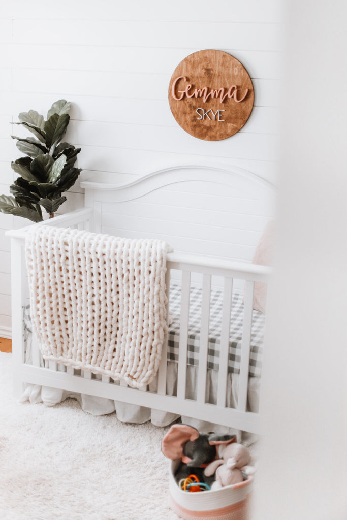 Baby Girl’s Nursery Reveal! Neutral & Modern Farmhouse Baby’s Room