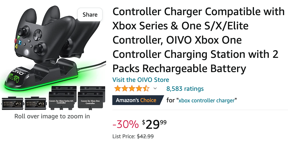 Amazon Canada Deals: Save 30% on Controller Charger Compatible with Xbox Series + 46% on Mini Movie Projector with Coupon + 24% on Guess Women’s Noelle Crossbody Camera + More Offers