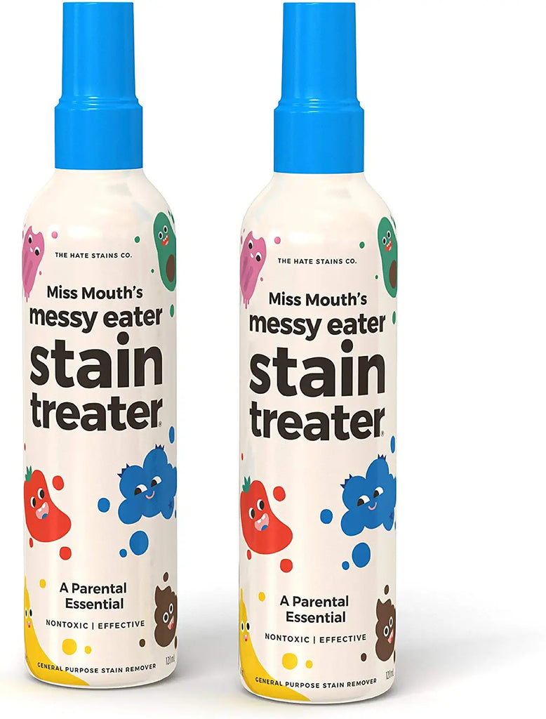 Hate Stains Co. Stain Remover for Clothes – Non-Toxic Laundry Stain Remover Spray for Baby & Kids – Messy Eater Spot Cleaner for Clothing, Fabric, Carpet (120ml, 4 oz Spray Bottles, 2 Pack) $11.60