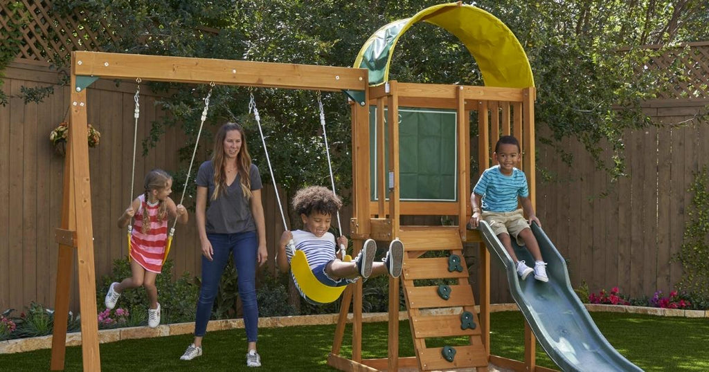 KidKraft Wooden Outdoor Swing Set Only $269 Shipped on Walmart.com (Regularly $399)