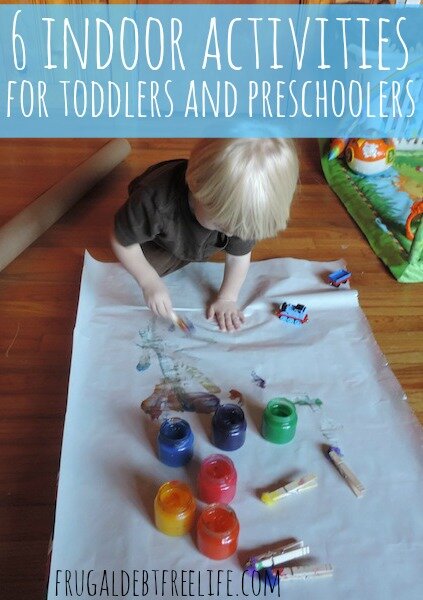 Indoor activities for busy toddlers and preschoolers (USING THINGS YOU ALREADY HAVE)