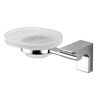 Sonia ELETECH Wall Mounted Frosted Glass Soap Dish Holder Tray Soap Holder