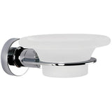 Sonia TECNO Wall Frosted Glass Soap Dish Holder Tray Soap Holder for Bath