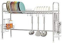 NEX Dish Drying Rack Stainless Steel Dish Storage with Chopstick Holder Rrustless