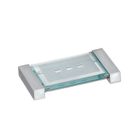 Pomdor Metric Free Standing Chrome Soap Dish Holder Tray Soap Holder, Brass