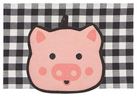 Now Designs 2029007aa Pocket Pals Kitchen Towel and Potholder Set, Penny Pig,
