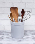 Fox Run 3950 Utensil Holder, White Stoneware