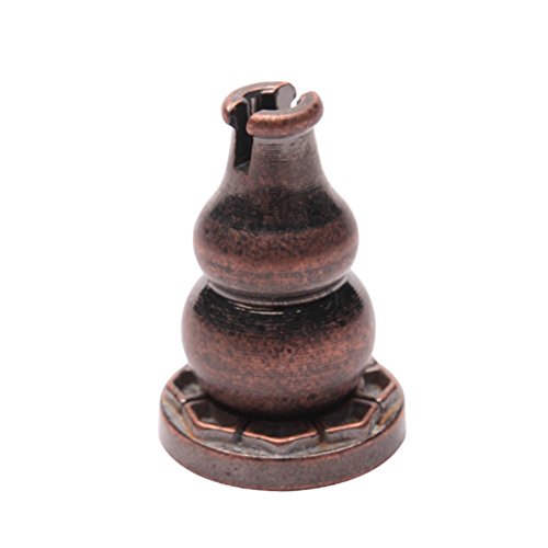 DW&HX Fine Copper Gourd Belt 9 Holes Base Fragrant Plug Incense Rack-B