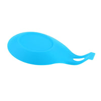 SUJING Kitchen Heat Resistant Silicone Spoon Rest Utensil Spatula Holder Kitchen Tool Insulation Mat (blue)