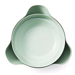 Astra Gourmet Double Dish Nut Bowl/ Pistachio Bowl/ Pedestal Snack Dish/ Olive Nut Server Serving Bowl(Green)