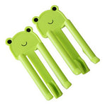 Set of 10 Home Office Plastic Garbage Rubbish Trash Can Bag Clip Green Frog