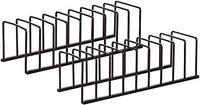 STORAGE MANIAC Bakeware Pot Lid Rack Holder Organizer, Pantry and Cabinet Holder, Bronze, 2-Pack