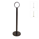 GrayBunny GB-6791BL2 Place Card Holder 8 in Tall, 12 pack, Black, Table Cardholder Tabletop Menu Holder Harp-Clip Number Holder Recipe Holder Reserved Card Holder, For Restaurants, Weddings, Banquets