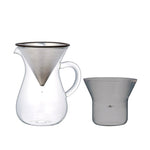 Kinto 300 ml Carafe Coffee Set with Stainless Steel Filter