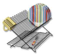 Better Houseware 1489/E Folding Dish Rack, Black