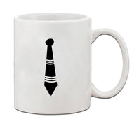 TIE WITH LINES ON IT Ceramic Coffee Tea Mug Cup 11 Oz - Holiday Christmas Hanukkah Gift for Men & Women