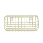 Sponge Holder with Suction Cup - Kitchen Sink Shelf Organizer Sink Soap Holder Rack Storager (Beige)