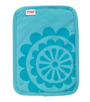 T-fal Textiles 30967 Medallion Design 100-Percent Cotton Silicone Pot Holder, Breeze, Individual,