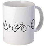 CafePress Mountain Bike Happiness Mugs Unique Coffee Mug, Coffee Cup