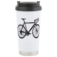 CafePress Road Bike Stainless Steel Travel Mug, Insulated 16 oz. Coffee Tumbler