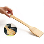 SUJING Bamboo Spatula Bamboo Kitchen Corner Spoon Kitchen Cooking Utensils Bamboo Spoon Spatula