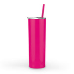 Maars Skinny Steel Stainless Steel Tumbler, 20 oz | Double Wall Vacuum Insulated (Hot Pink)