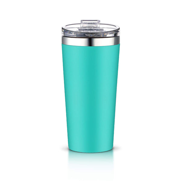 AA Products 16oz Tumbler-Vacuum Insulated Double-Walled 18/8 Stainless Steel Water Bottle/Travel Coffee Mug For Cars, Home,Office,School-Blue