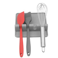 Kitchen Utensil Rest. Ladle Spoon holder. (gray)