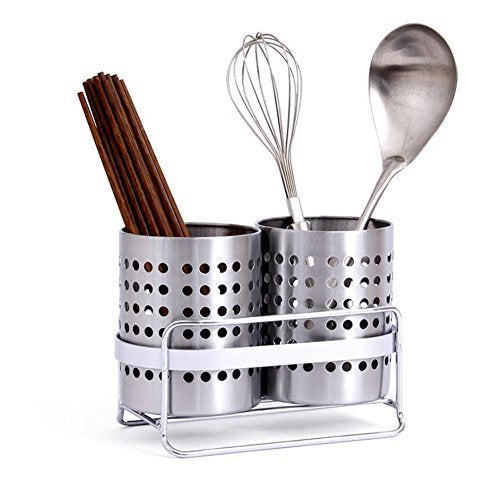 Kitchen Utensils Drying Rack, Stainless Steel Spoon Knife Fork Case Sink Basket Rack Organizer Storage Stand Holder,Shovel Chopsticks Fork Tableware Storage Organizer Trays Stand, Cutlery Drain Rack