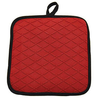 Starfrit 093610-006-0000 8" Silicone/Cotton Pot Holder/Trivet, Red