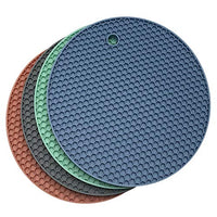 Axe Sickle 4pcs Trivet Mat Multipurpose Silicone Drying Mat,Silicone Pot Holders, Hot Pads,Silicone Heat Resistant Coasters,Cup Insulation Mat,Insulation Pad Potholders,Insulation Non Slip Mat.