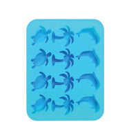 Silicone Ice Cube Trays - Tropical Shaped Ice Cube Tray Molds Candy Mold Cake Mold Chocolate Mold (1, Blue)